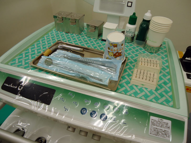 消毒された器具