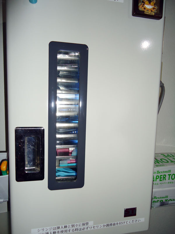 消毒ボックスに保管される器具